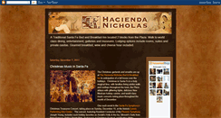 Desktop Screenshot of blog.haciendanicholas.com