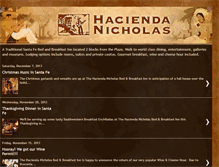 Tablet Screenshot of blog.haciendanicholas.com